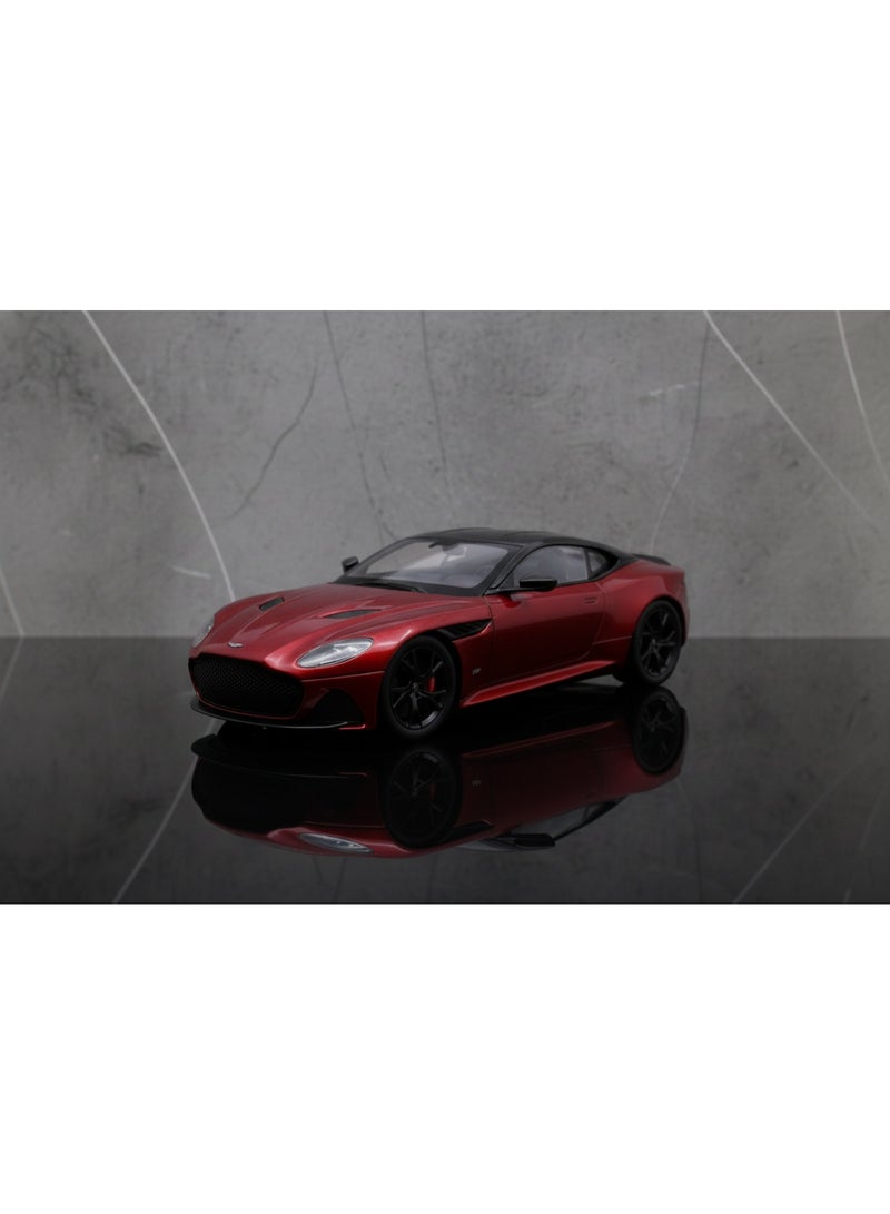 Welly 1:24 Scale Aston Martin Die-Cast Model - Red and Black Roof - Detailed Sports Coupe Replica with Realistic Wheels and Grille - Modern Supercar Display Piece - Image 3
